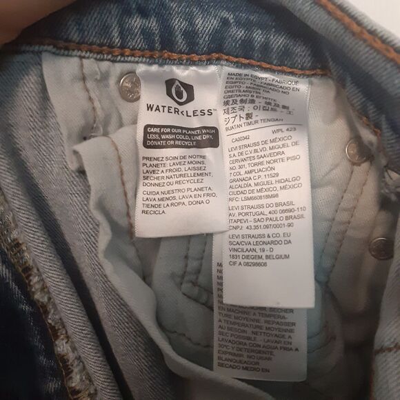 Levi's 511 Light Blue Adult Men's Denim Jeans Size 29x30 Stretch - Picture 3 of 9